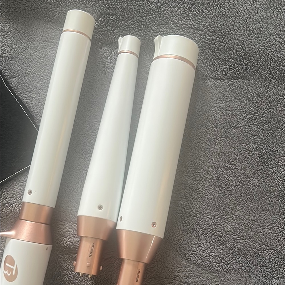 T3 White and Copper Curling Iron Trio